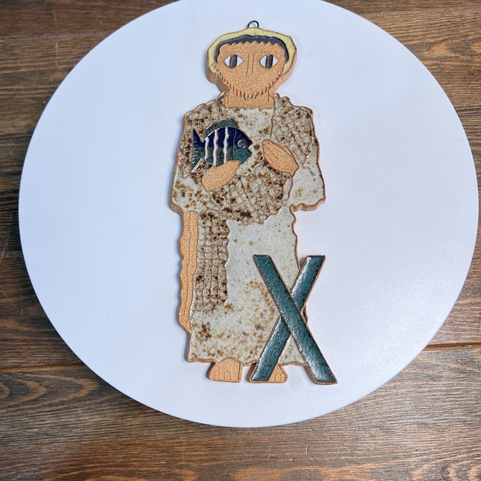 Saint Andrew\'s Abbey Ceramics St. Andrew Apostle Plaque
