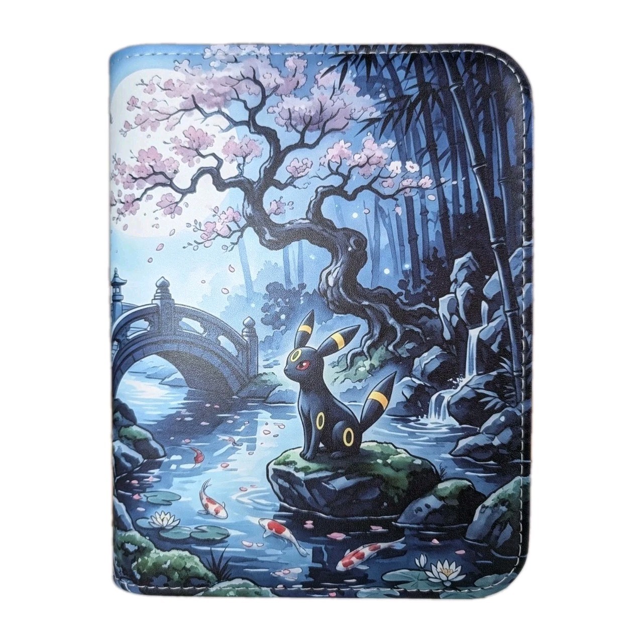 Pokemon Card Premium Binder Umbreon Zip Album 4 pocket 160 cards TCG Black