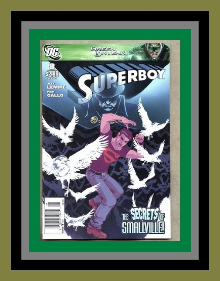 Superboy #8-2011 vg/fn 5.0 Newsstand Variant Cover DC Comics Jeff Lemire 