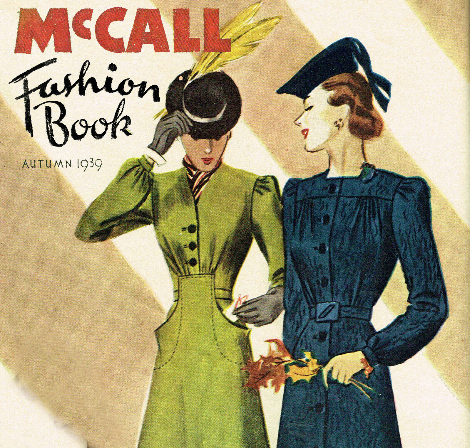 1930s Vintage McCall Fashion Book Fall 1939 Pattern Catalog Ebook Copy on CD