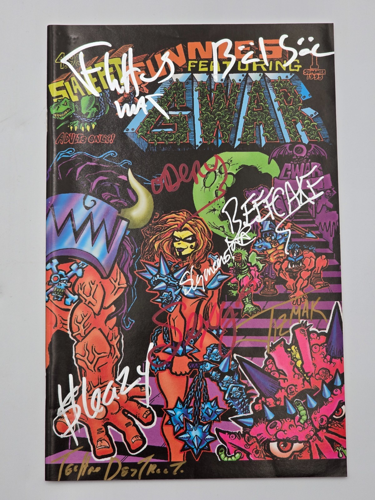 GWAR Slave Pit Funnies #1 1995 Multi-Signed Dave Brockie Oderus Balsac