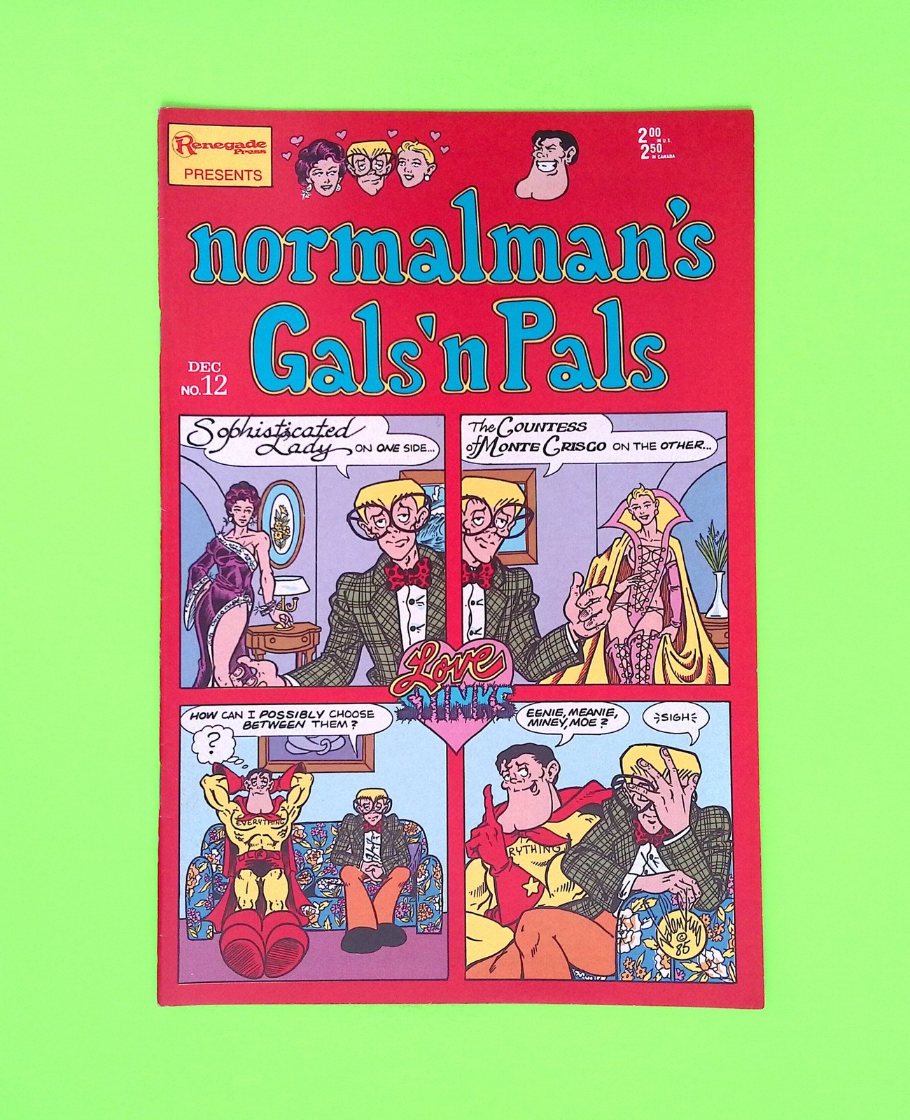 Normalman #12 Renegade Press Higher Grade Comic Book B140-63