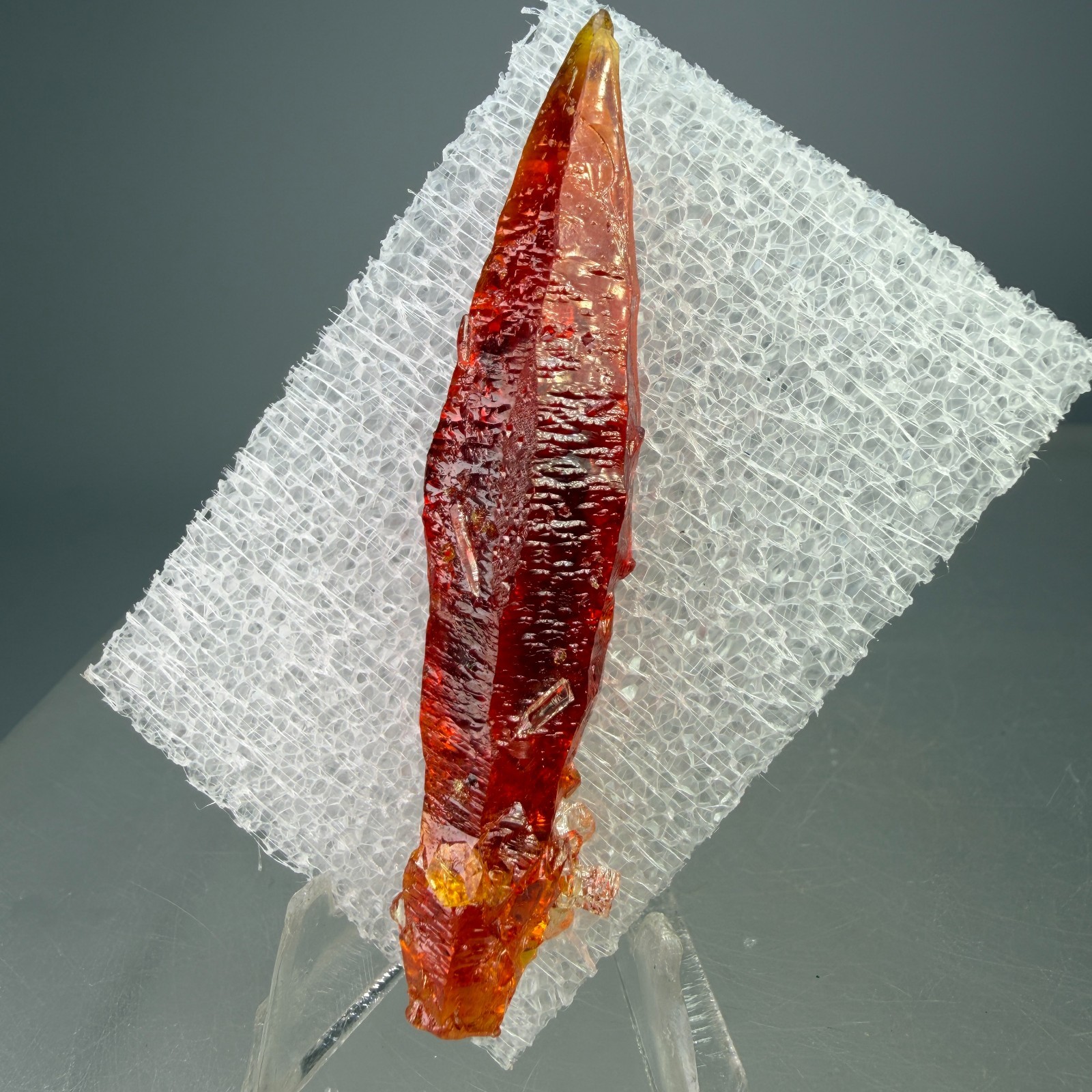 Fine Gem Manmade Zincite Crystal: Olkusz Smelter, Gmina Olkusz, Poland- Rare