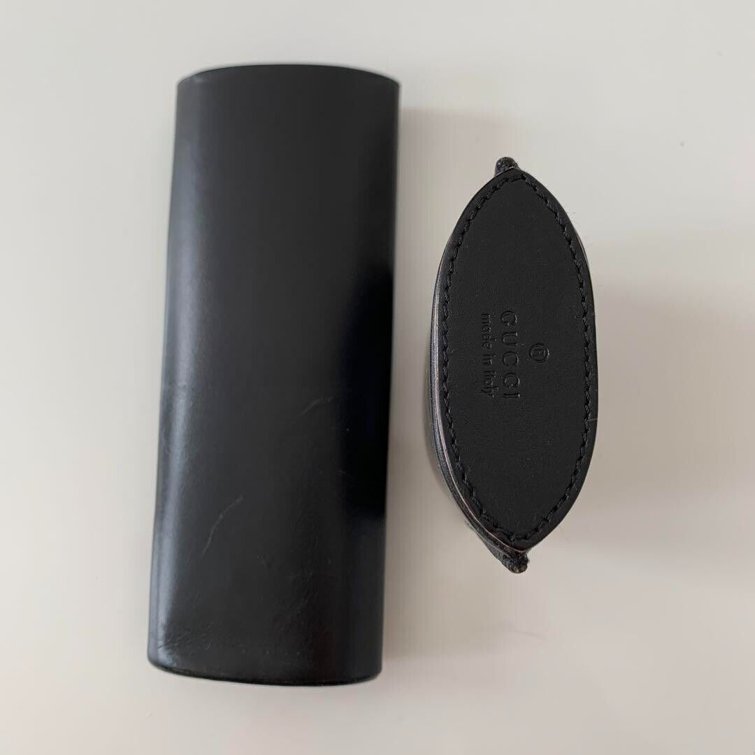 GUCCI Black Leather Cigar Case