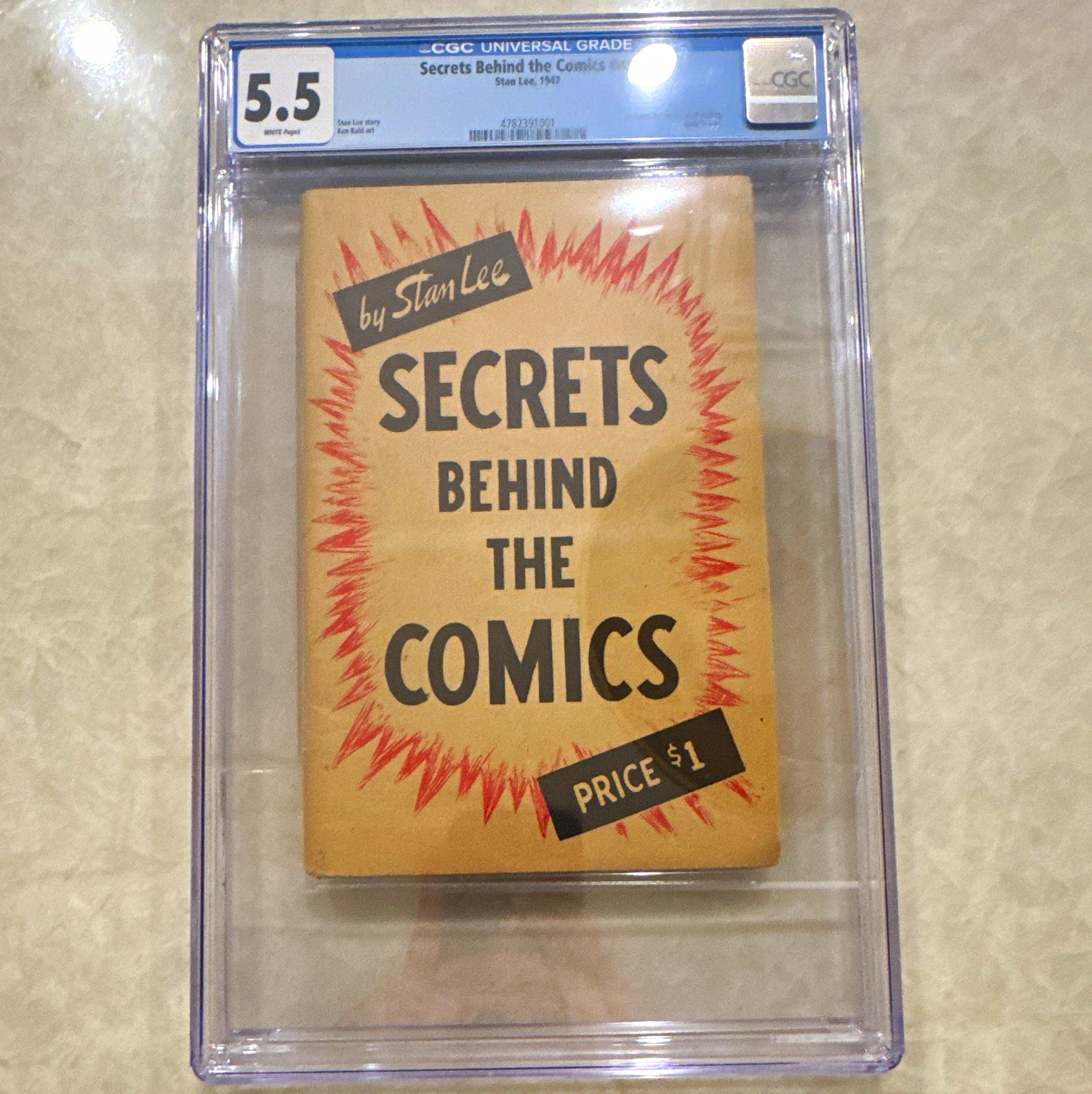 Secrets Behind the Comics #nn (1947) Stan Lee Ken Bald CGC Graded 5.5