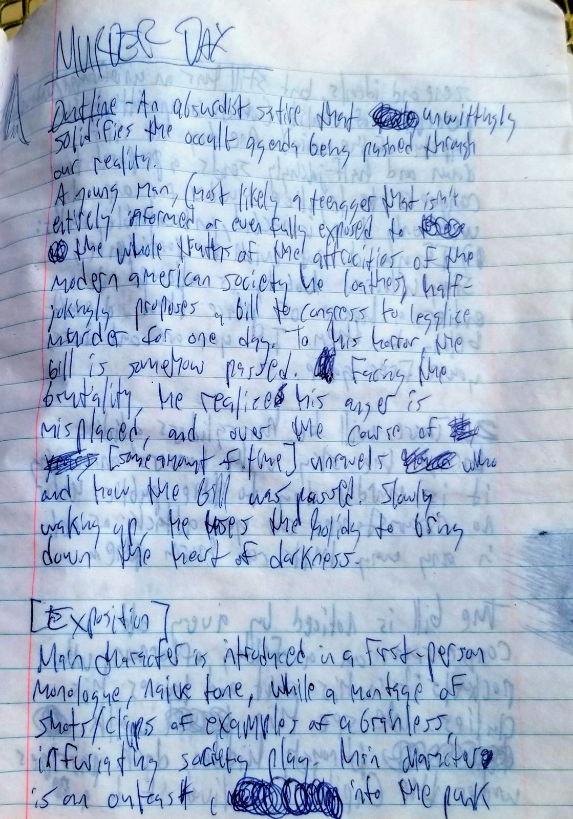 ​Vintage Dark Macabre Manuscript Fractured Brilliant Mind Stream Of Consciousnes