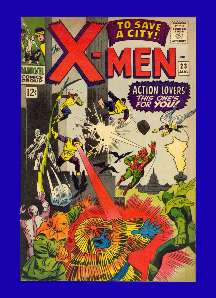 X-Men #23 - Count Nefaria & Scarecrow App - Werner Roth Cover & Art - 1966 VF/NM