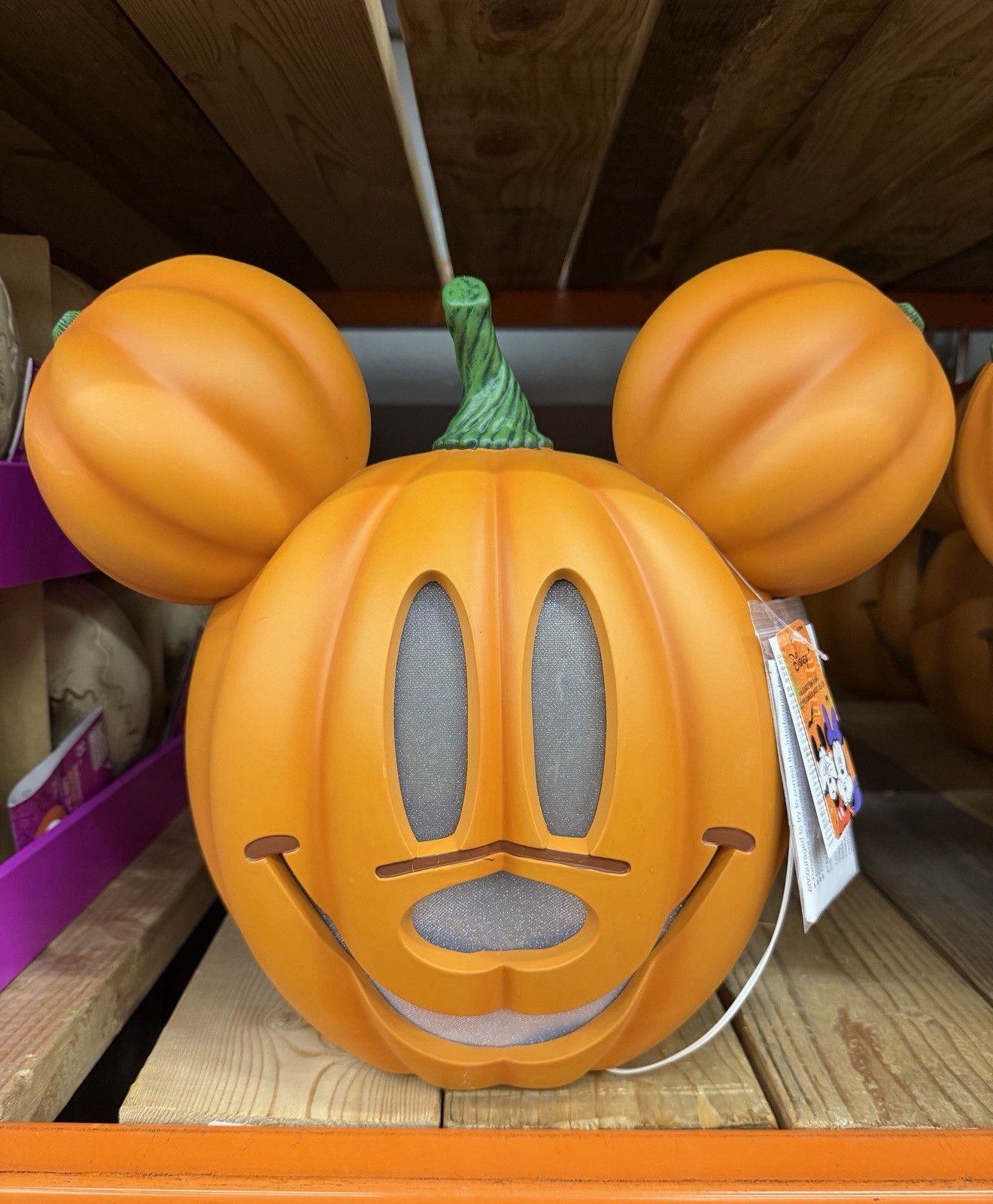 Disney 2026 Home Depot 14 Inch LED Mickey Mouse Pumpkin Light Up Disney 2026 Home Depot 14 Inch LED Mickey Mouse Pumpkin Light Up