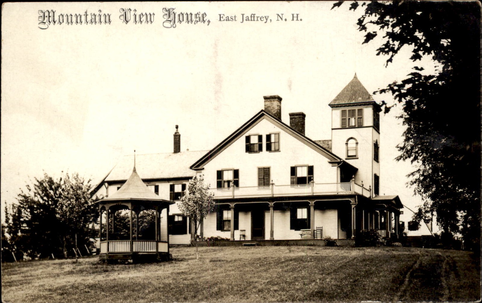 East Jaffrey NH Mountain View House c1900s-10s Real Photo Vintage Postcard