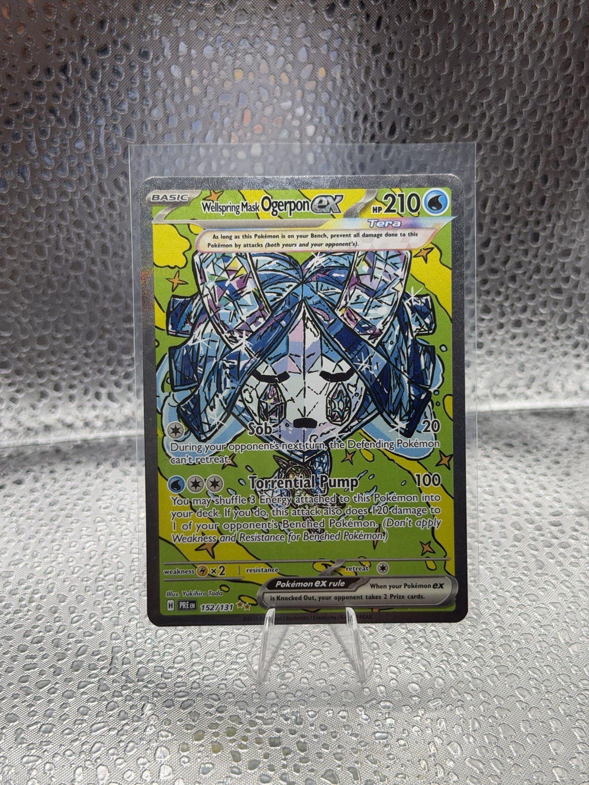 Pokemon Sv8.5: Prismatic Evolutions Wellspring Mask Ogerpon EX 152/131 SIR