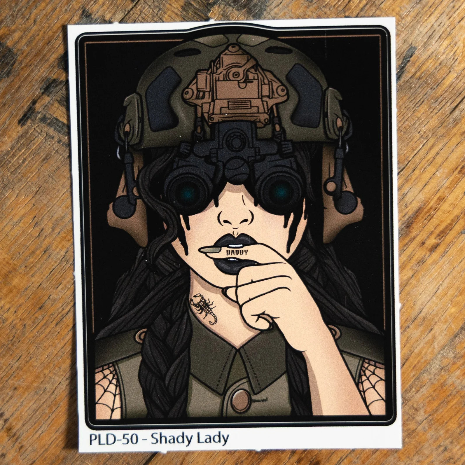 PLATOON DADDY PLT DDY SHADY LADY STICKER SLAP NOT ONE7SIX WRMFZY SUPDEF FOG BCS