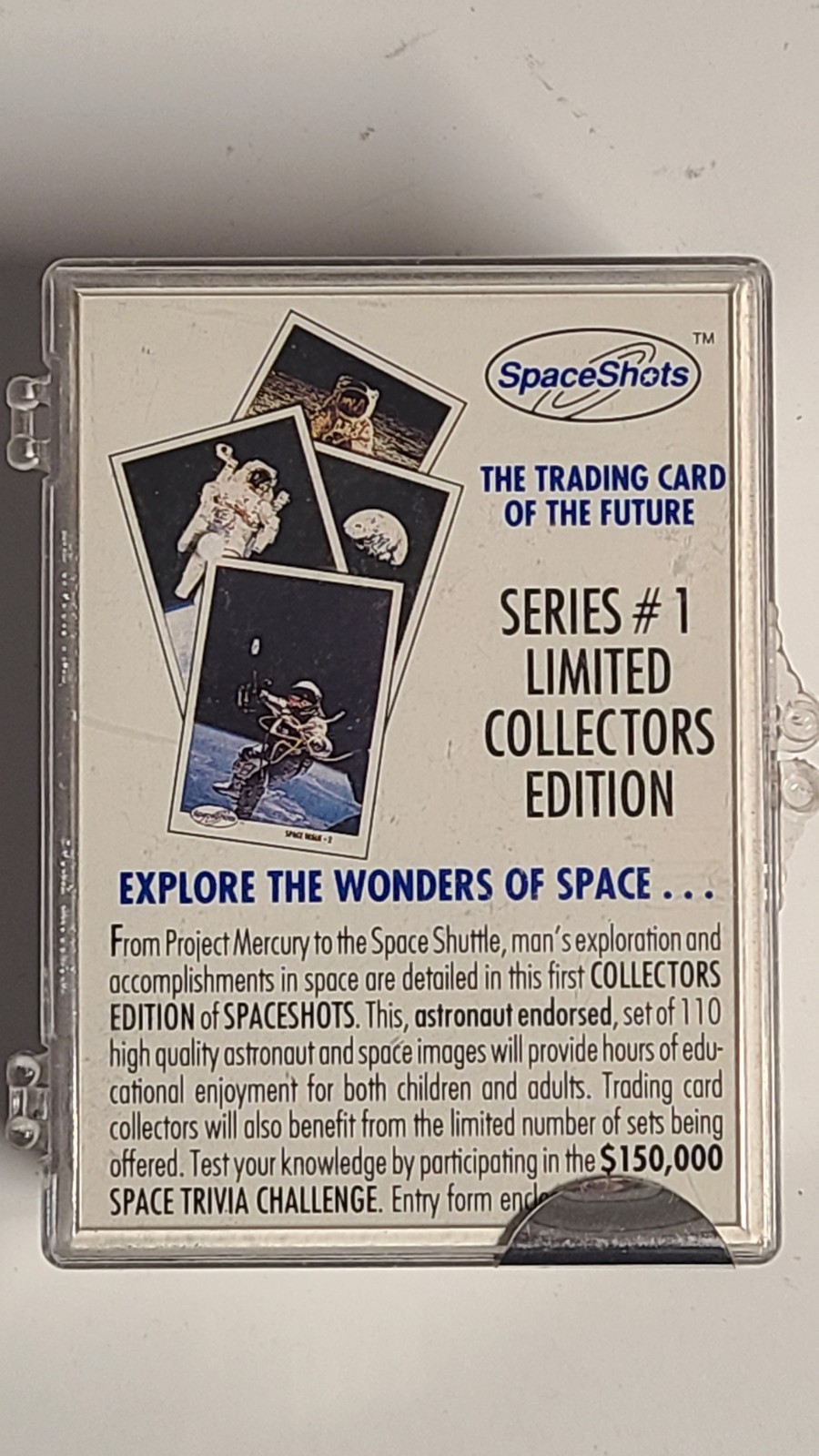 SPACE SHOTS, Trading Card, Series 1, Complete Set in Case