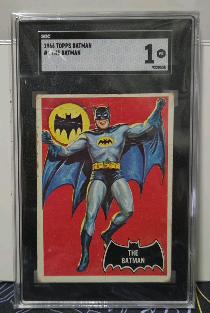 1966 Batman #1 The Batman Black Bat Rookie Card RC Graded SGC 1