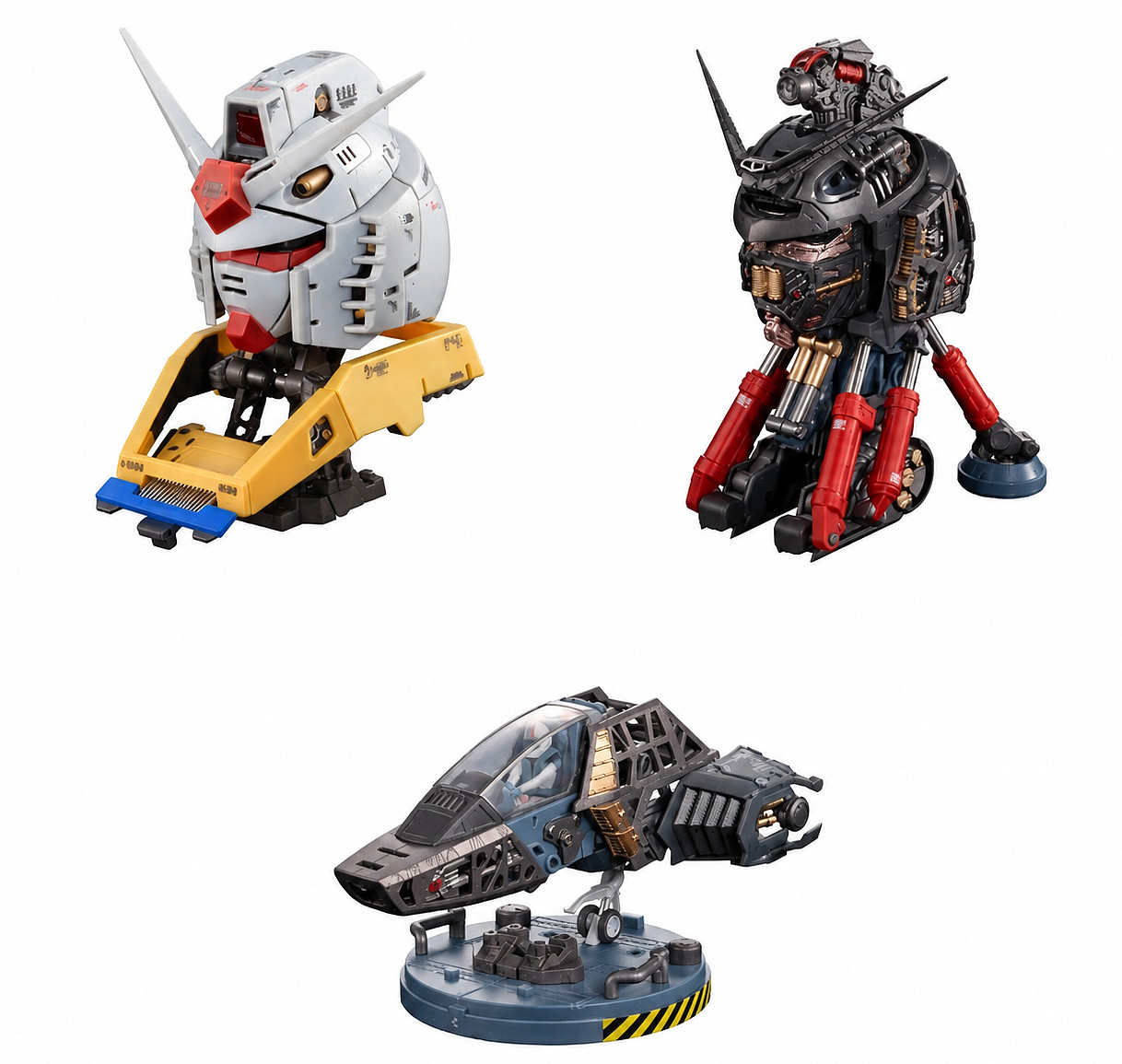 Bandai EXCEED MODEL TRINITY RX-78-2 Gundam Complete Set Capsule Toys Gacha Japan