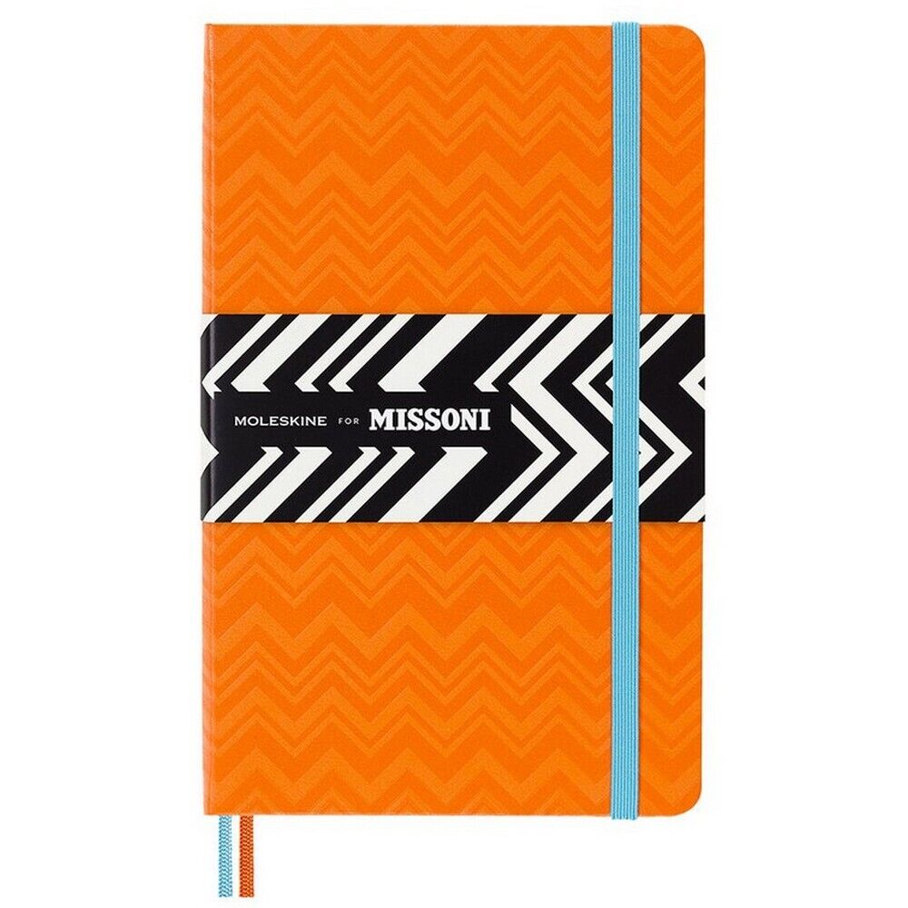 NEW Moleskine Ltd Ed. Missoni Notebook Ruled Orange Large