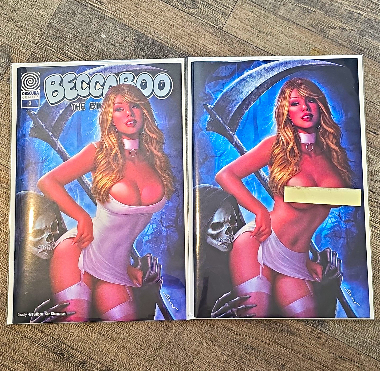 Becca Boo #2b1 And #2b2 Deadly Flirt Edition Variant Cover Sun Khamunaki Set