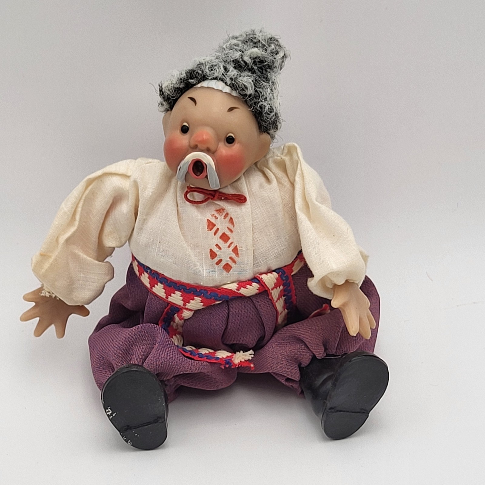Vintage Ukrainian Kozak Doll Ukraine/ Russia
