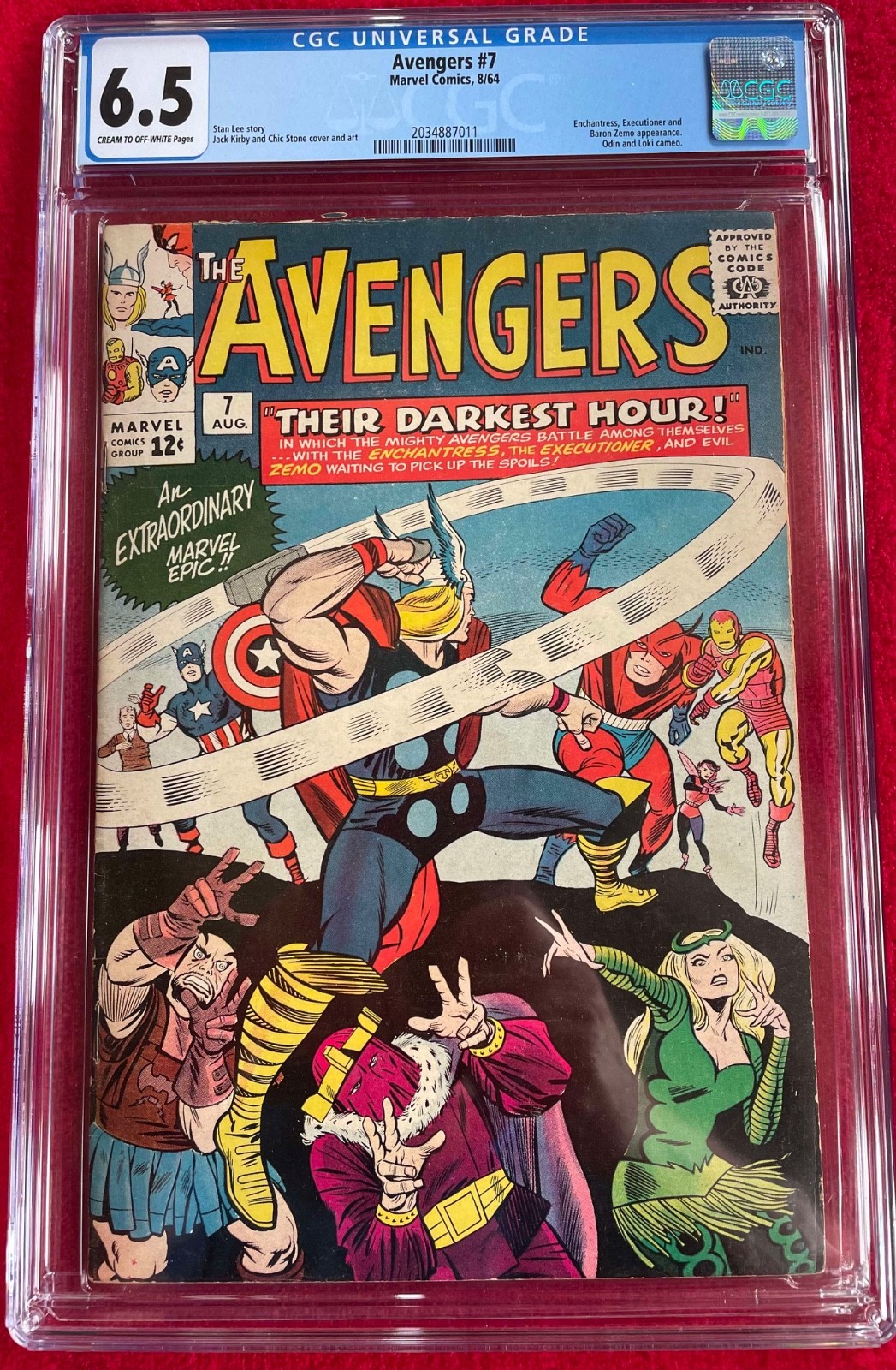 Avengers #7 CGC Graded - 6.5 (Odin and Loki Cameos)