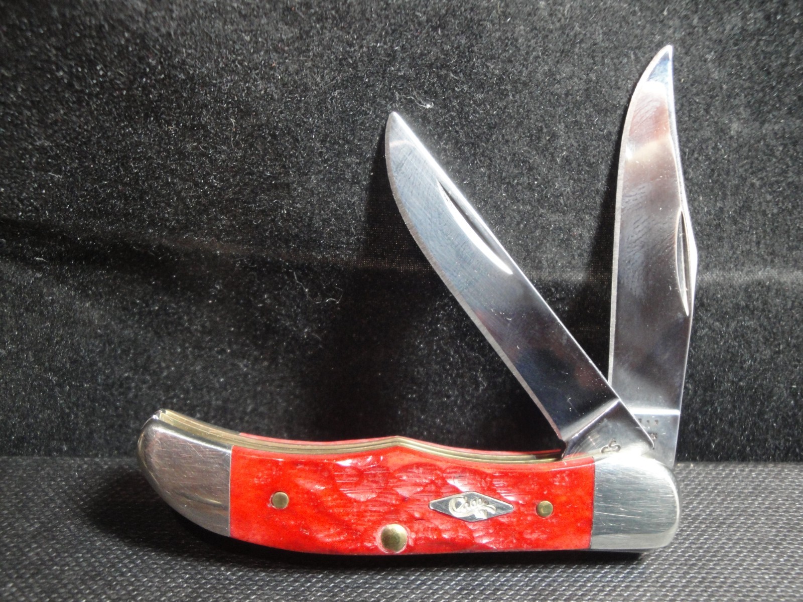 Case XX Tiny Hunter POCKET KNIFE Red Bone USA62165 TH SS No Box.5X\'s 5 Dots-2000