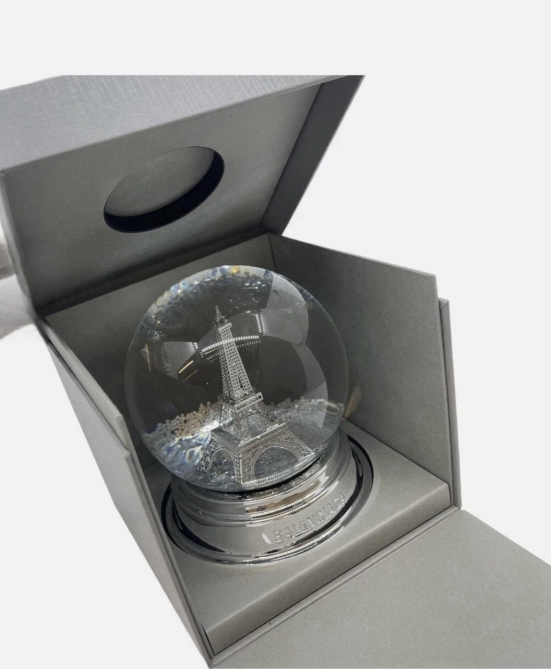 Brand New w/box Balenciaga Snow Globe Christmas Gift Eiffel Tower Crystal Ball
