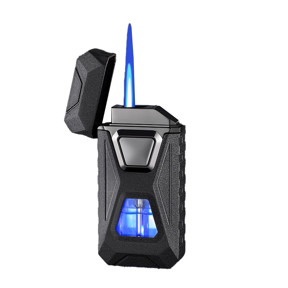 Metal Lighter Smart Voice Control Activated Double Fire Ignition Inflatable NEW