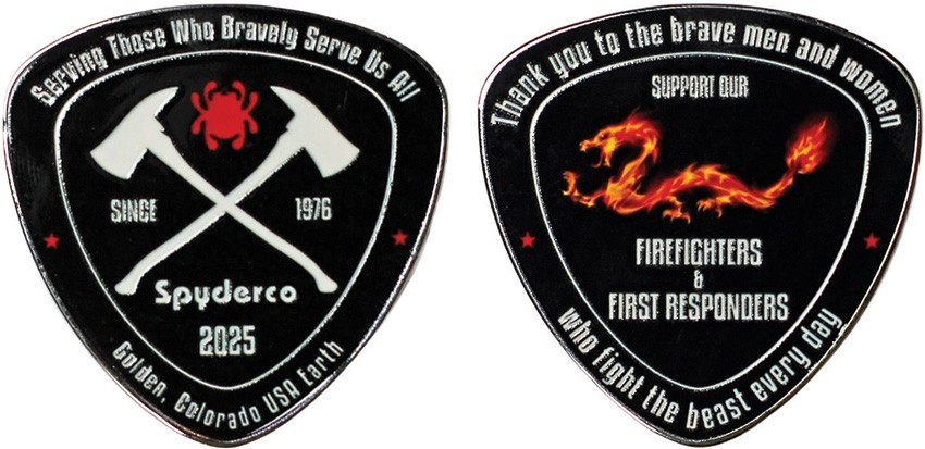 Spyderco Fire Dragon 2025 Collectable Challenge Coin COINFD2025