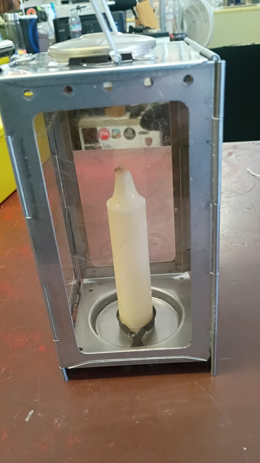 Authentic Swiss Military Folding Candle Lantern (with Original Pouch & Candles)