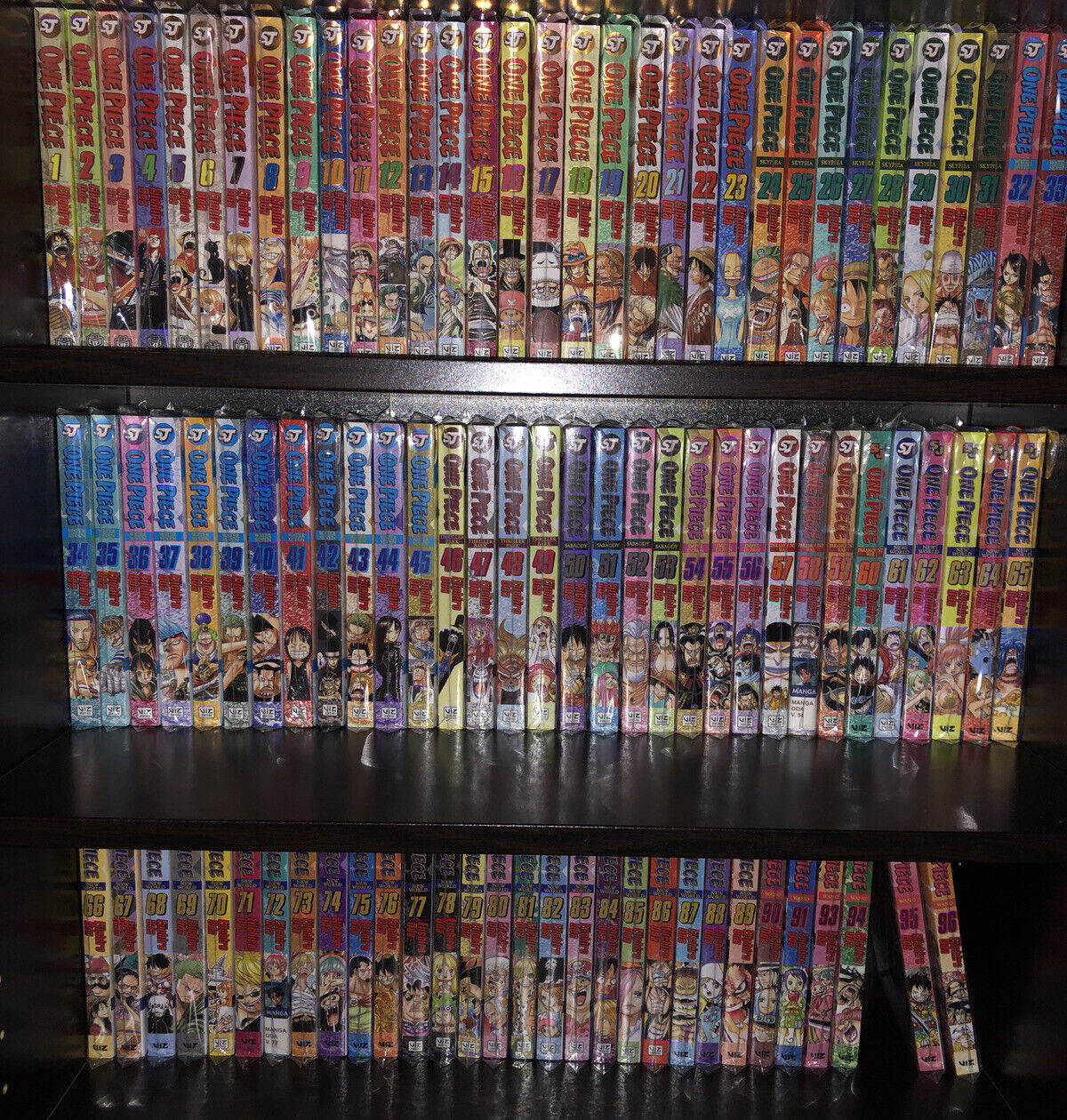 One Piece Manga Lot 1 96 Missing 92 Complete Gold Foils 1 23 Almost Full Set For Sale Plusmodels