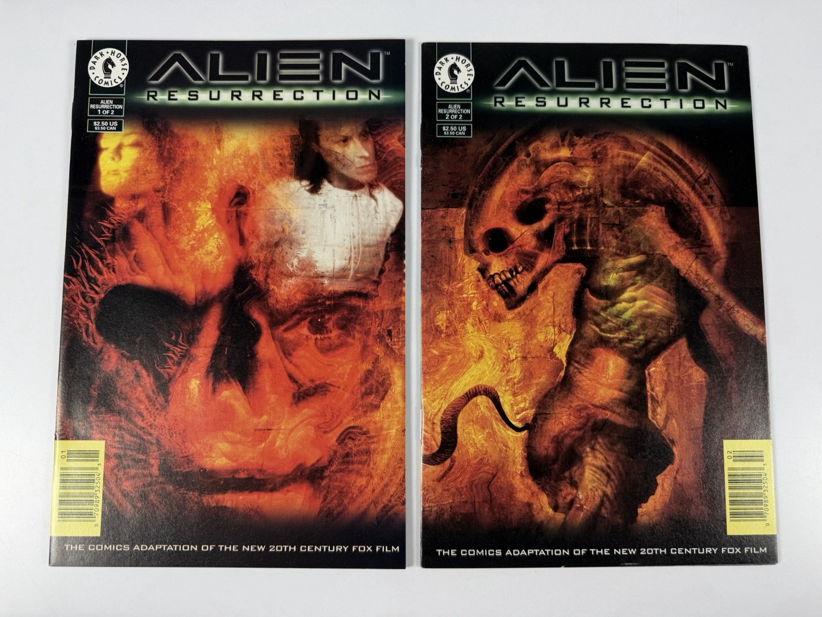 Alien Resurrection 1-2 Complete Miniseries Vintage Dark Horse Comic Books 