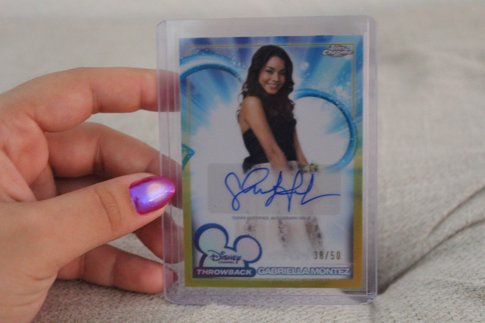 Gabriella Montez GOLD AUTO /50 HSM 2026 Topps Chrome Disney High School Gabriella Montez GOLD AUTO /50 HSM 2026 Topps Chrome Disney High School