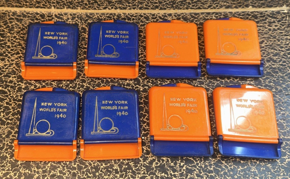 Rare 1940 New York World\'s Fair Souvenir Matchboxes - Lot of 8 Tobacciana