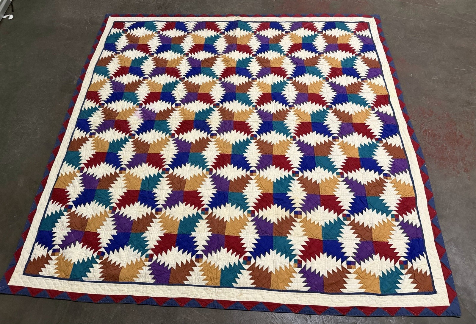 Vintage Arch Quilts New York Southwest Tribal Americana Patchwork Quilt Ralph L