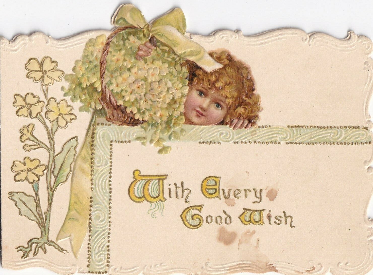 Vintage 1910s Raphael Tuck Christmas Card - Every Good Wish
