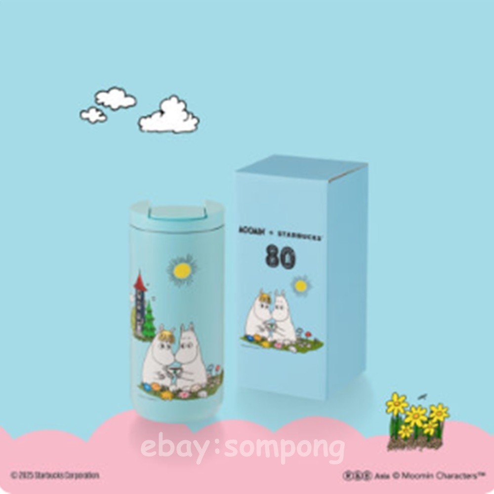 Starbucks Moomin 2025 Gift Christmas New Year Moomin Blue Tumbler (12 oz) New .