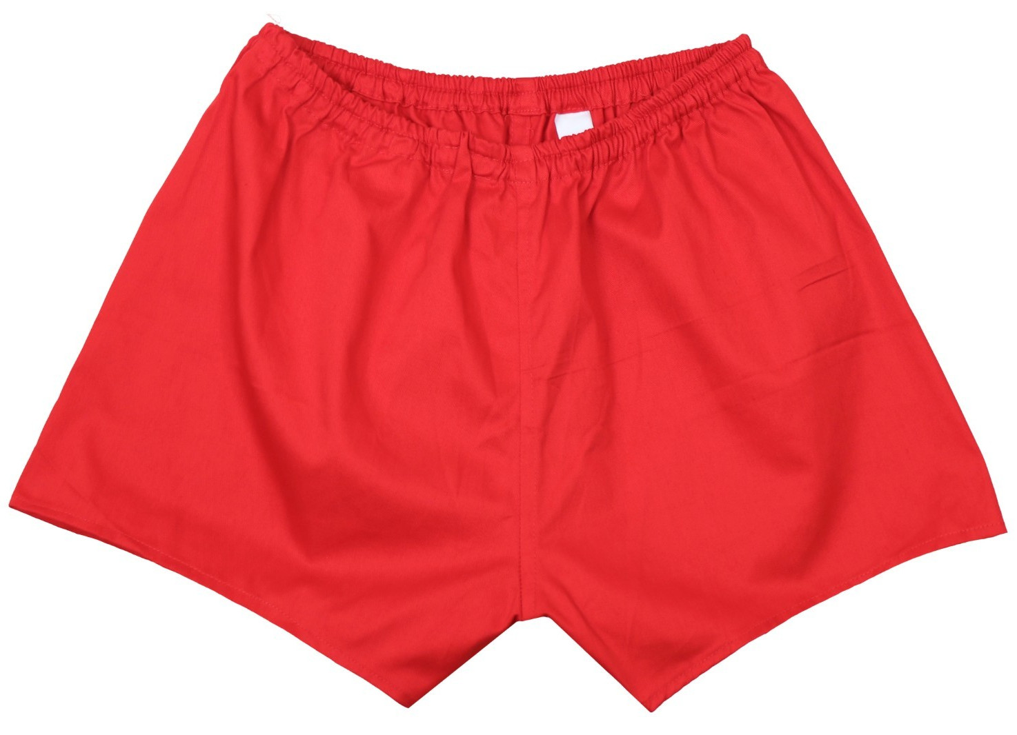 Large (50) - East German Red PT Mannhose Shorts 1980s Soviet Bloc NVA DDR