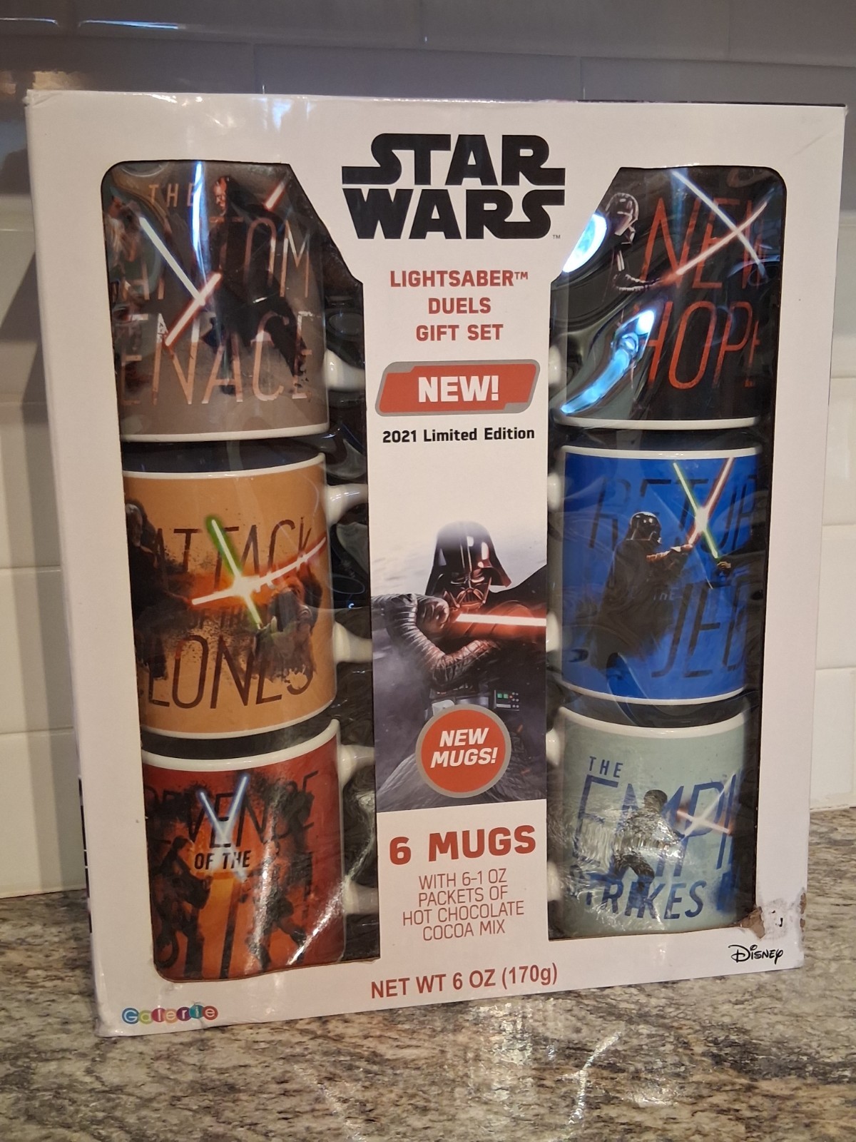 STAR WARS - (NOS) 2021 Limited Edition Lightsaber Duels 6 Mug Collectors Set‼️