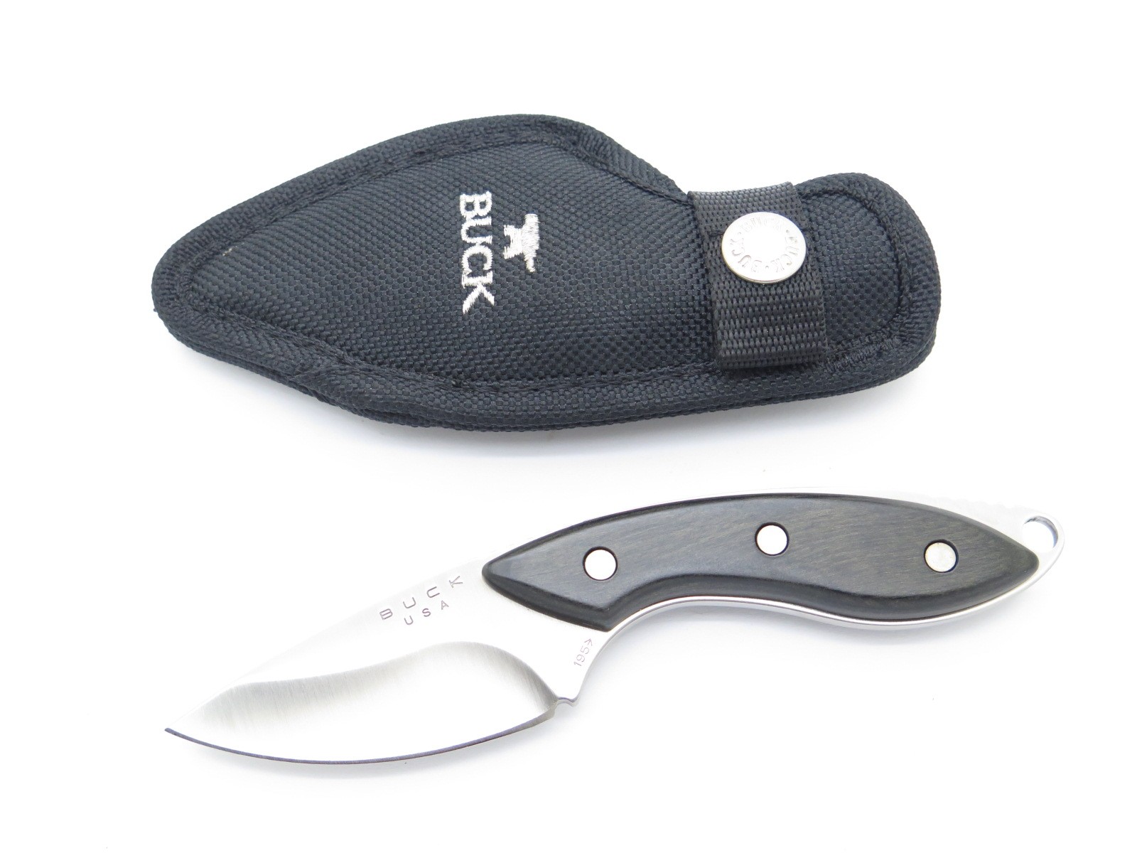 2009 Buck 195 Mini Alpha Hunter Dymondwood Handle Fixed Blade Knife