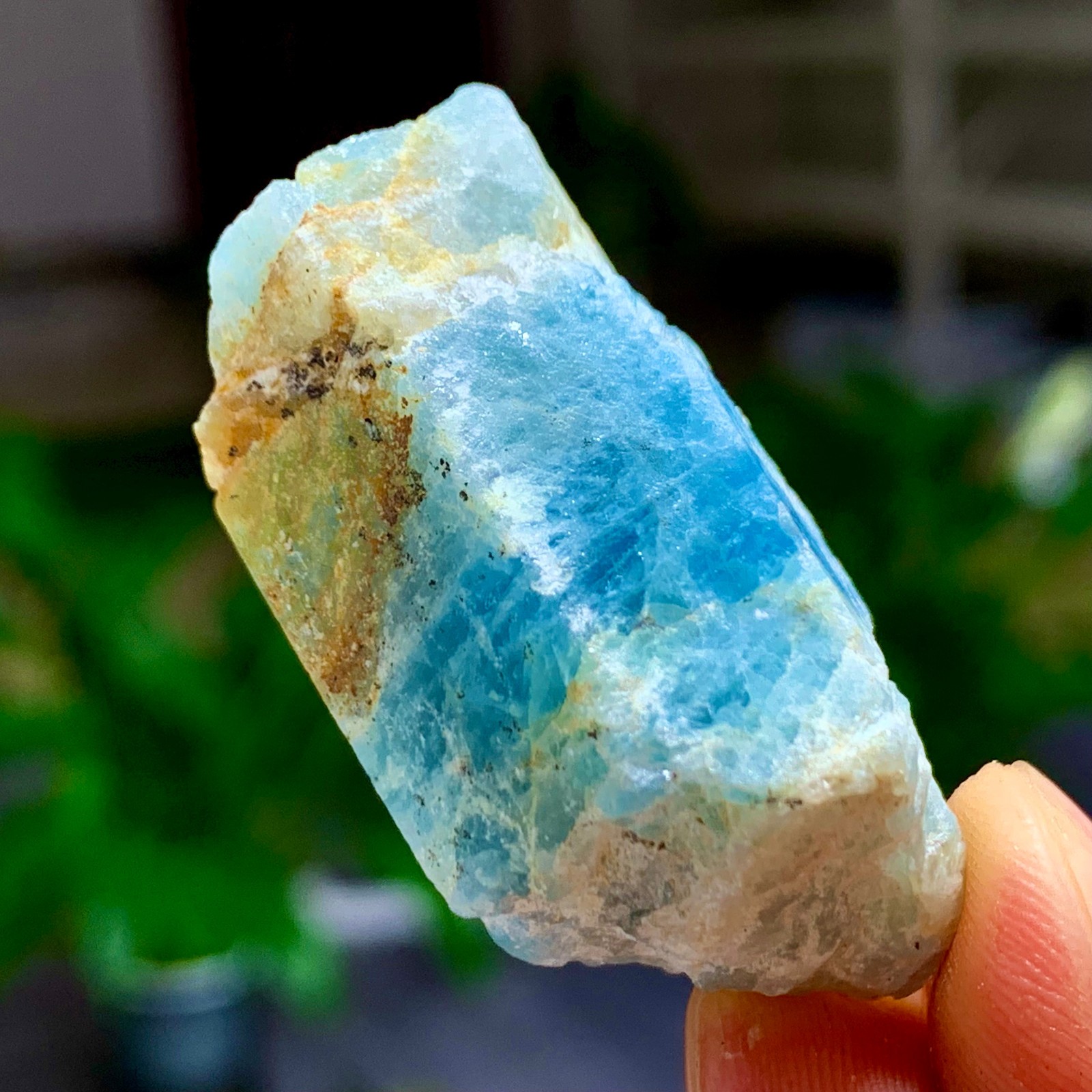 23G RareNatural beautiful Prism shaped Aquamarine Raw Crystal Specimen Rough