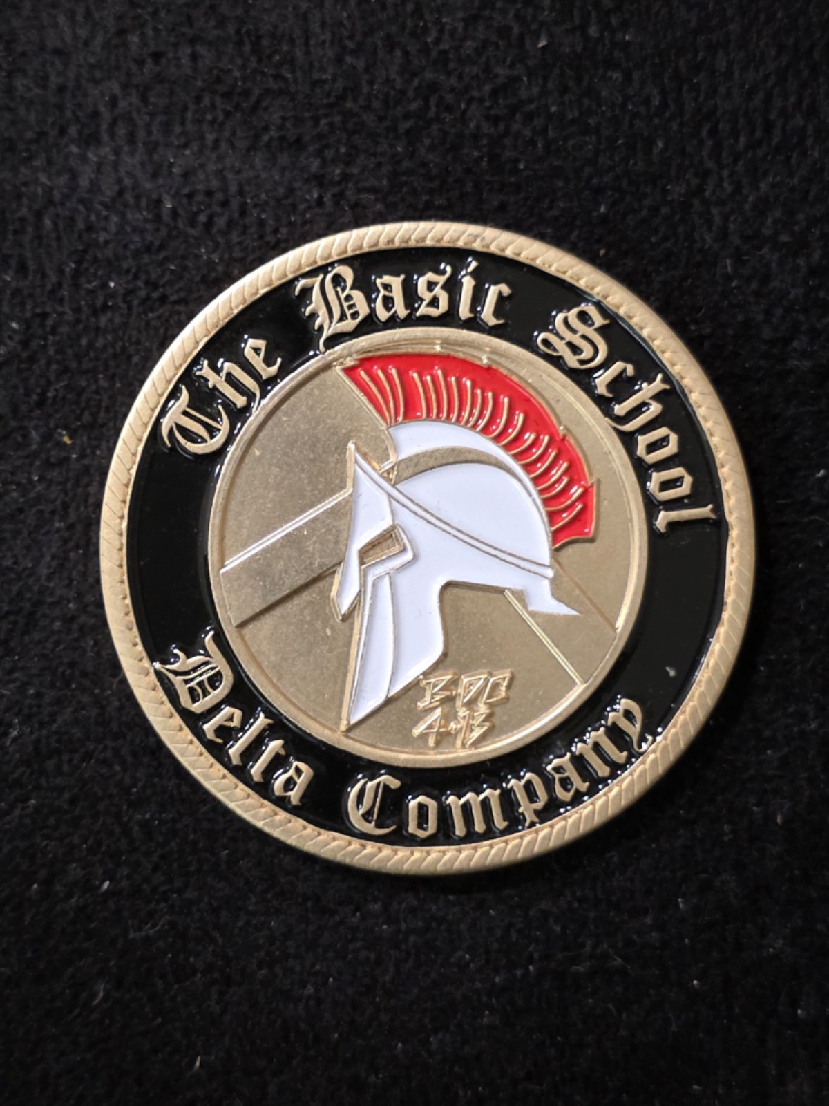 The Basic School Delta Company  Challenge Coin