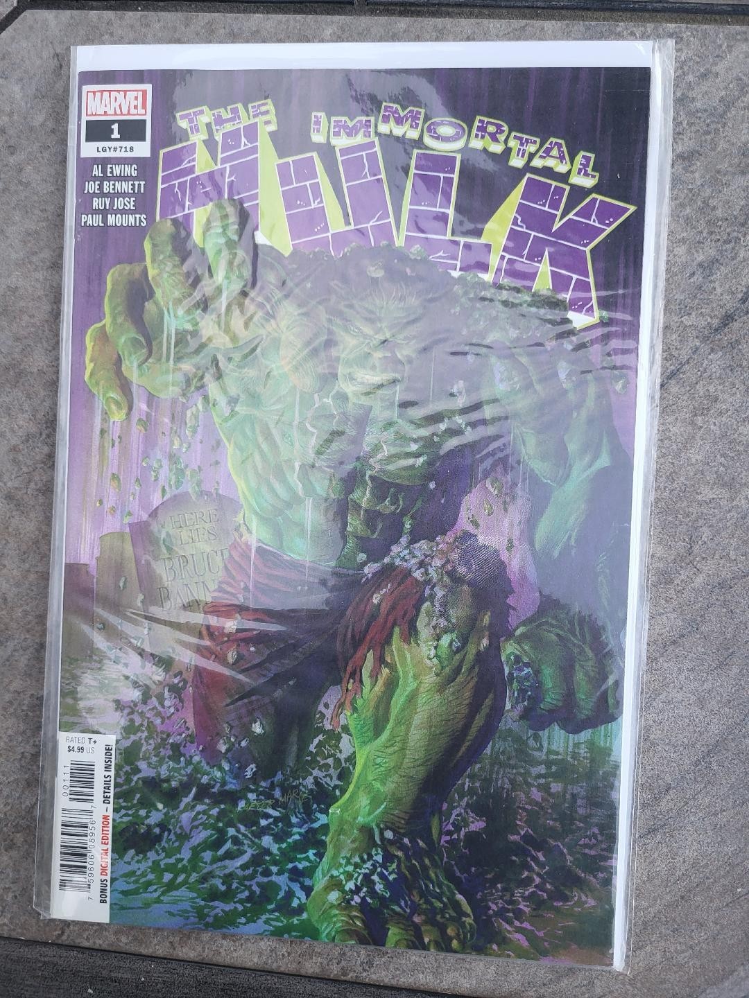 Immortal Hulk #1 (Marvel Comics August 2018)