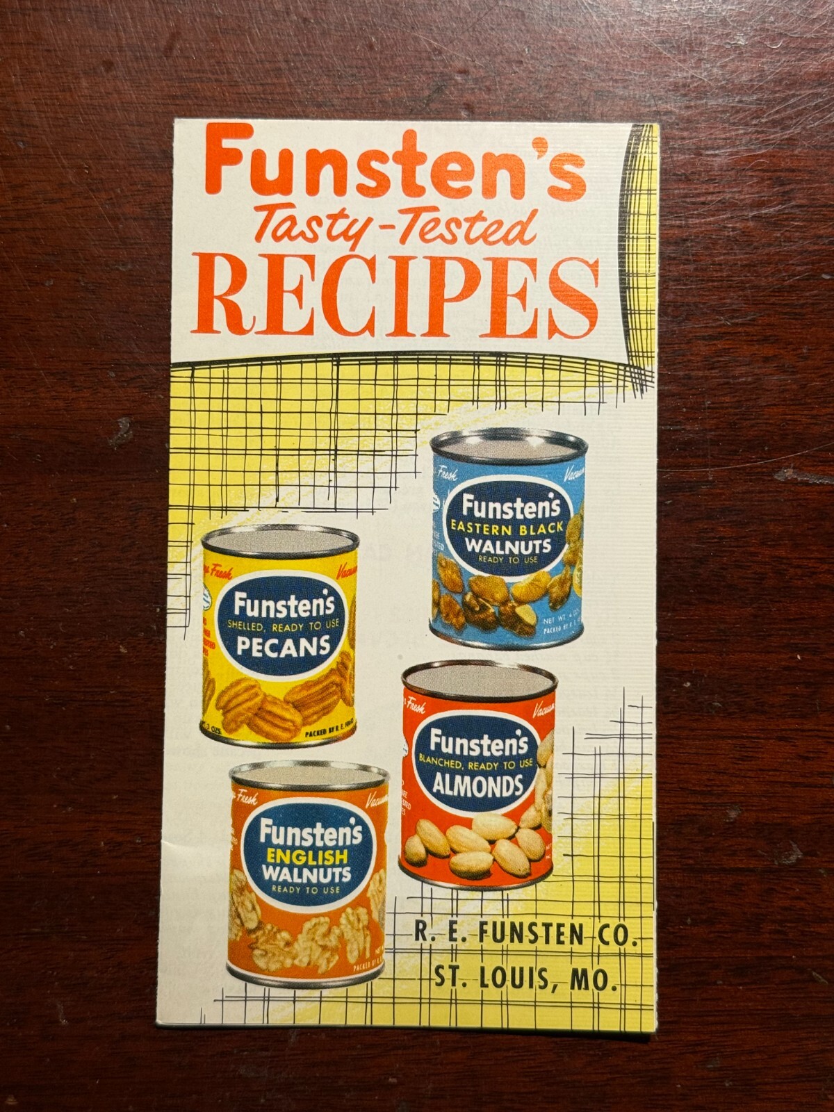 Funsten\'s Tasty-Tested Recipes R E Funsten Co Walnuts Pecans Vintage Brochure