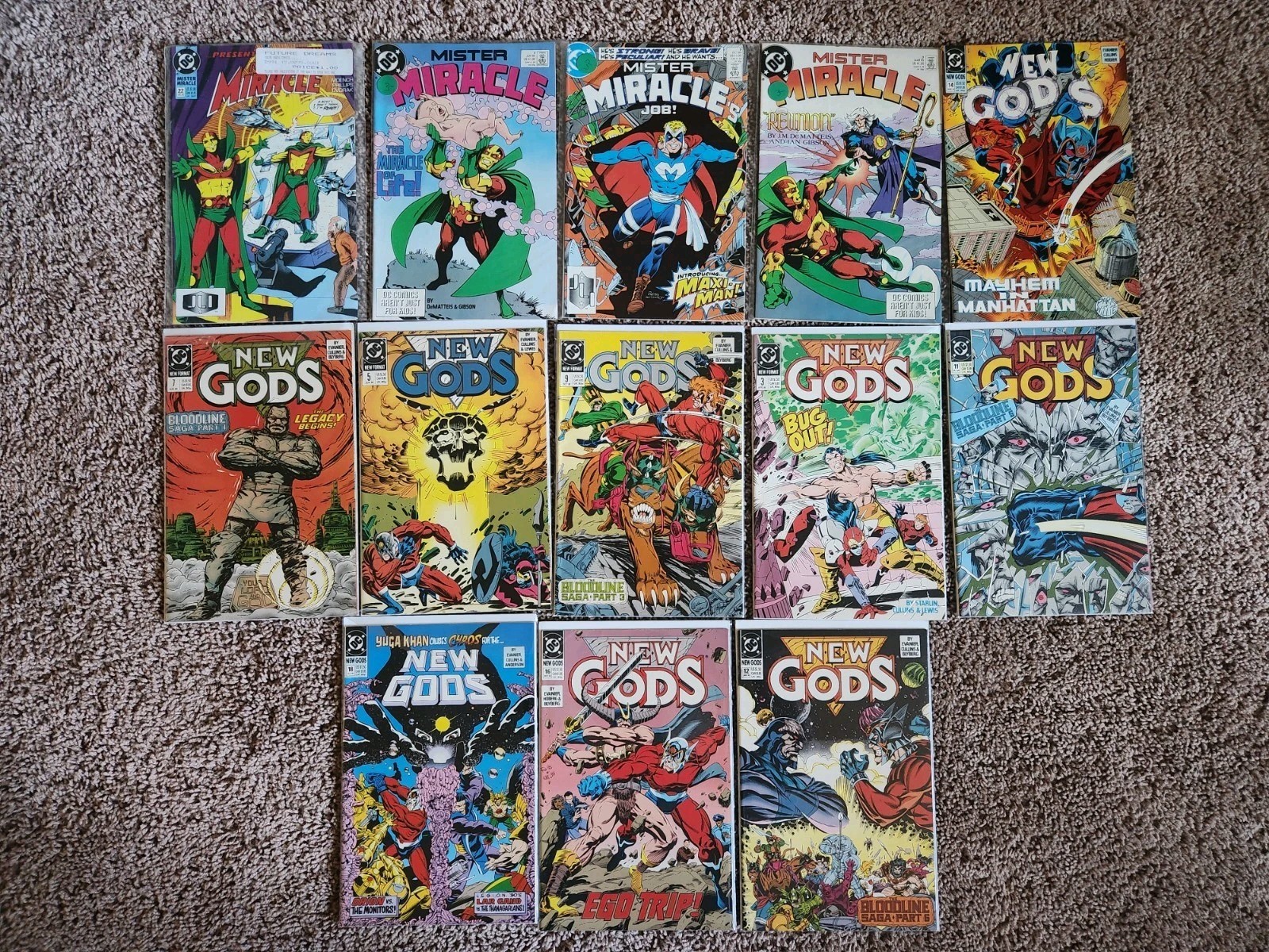 Lot Of 24 New Gods, Mister Miracle Comics. DC Comics