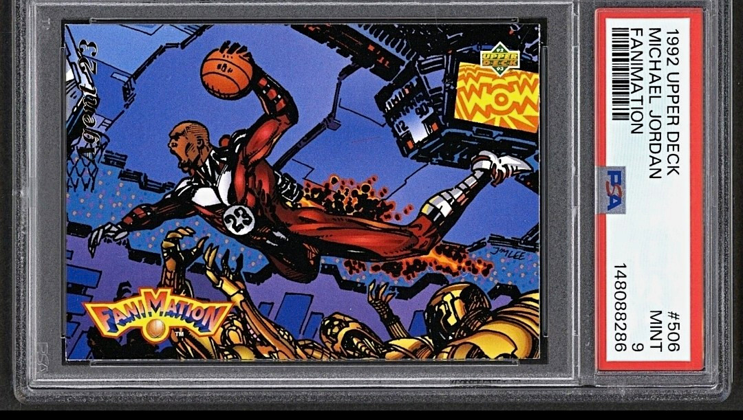 Upper Deck 1992 Fanimation Agent 23 Michael Jordan Jim Lee #506 PSA Graded