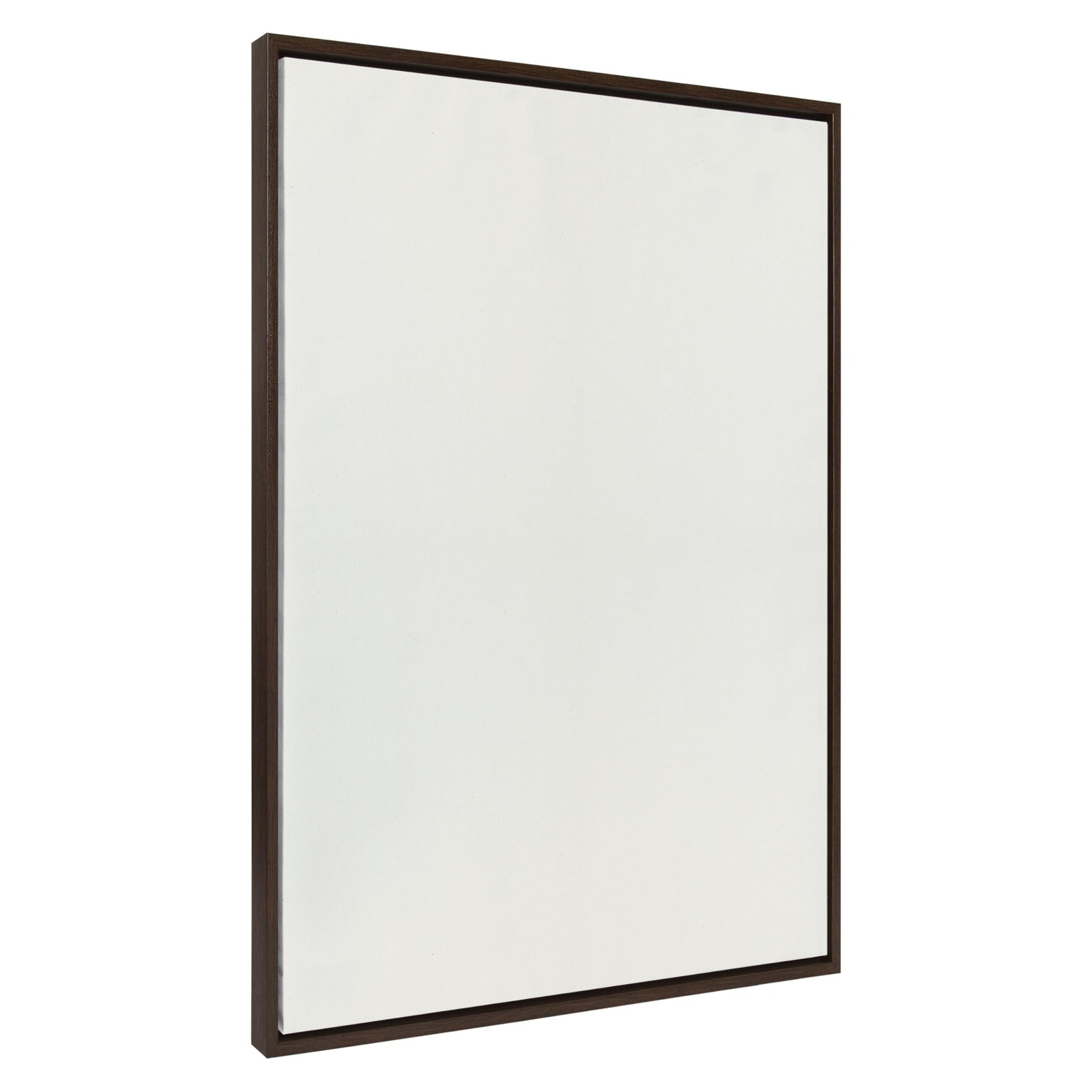 Kate and Laurel Sylvie Blank Framed Canvas 31.5x41.5 Brown Paint-Your-Own