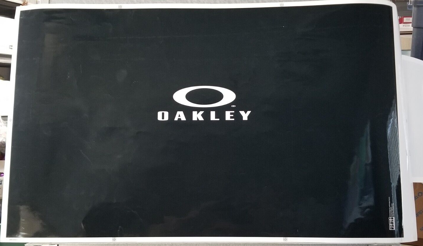 Oakley® Sunglasses Logo Preproduction Advertising Art Work Black White 2007