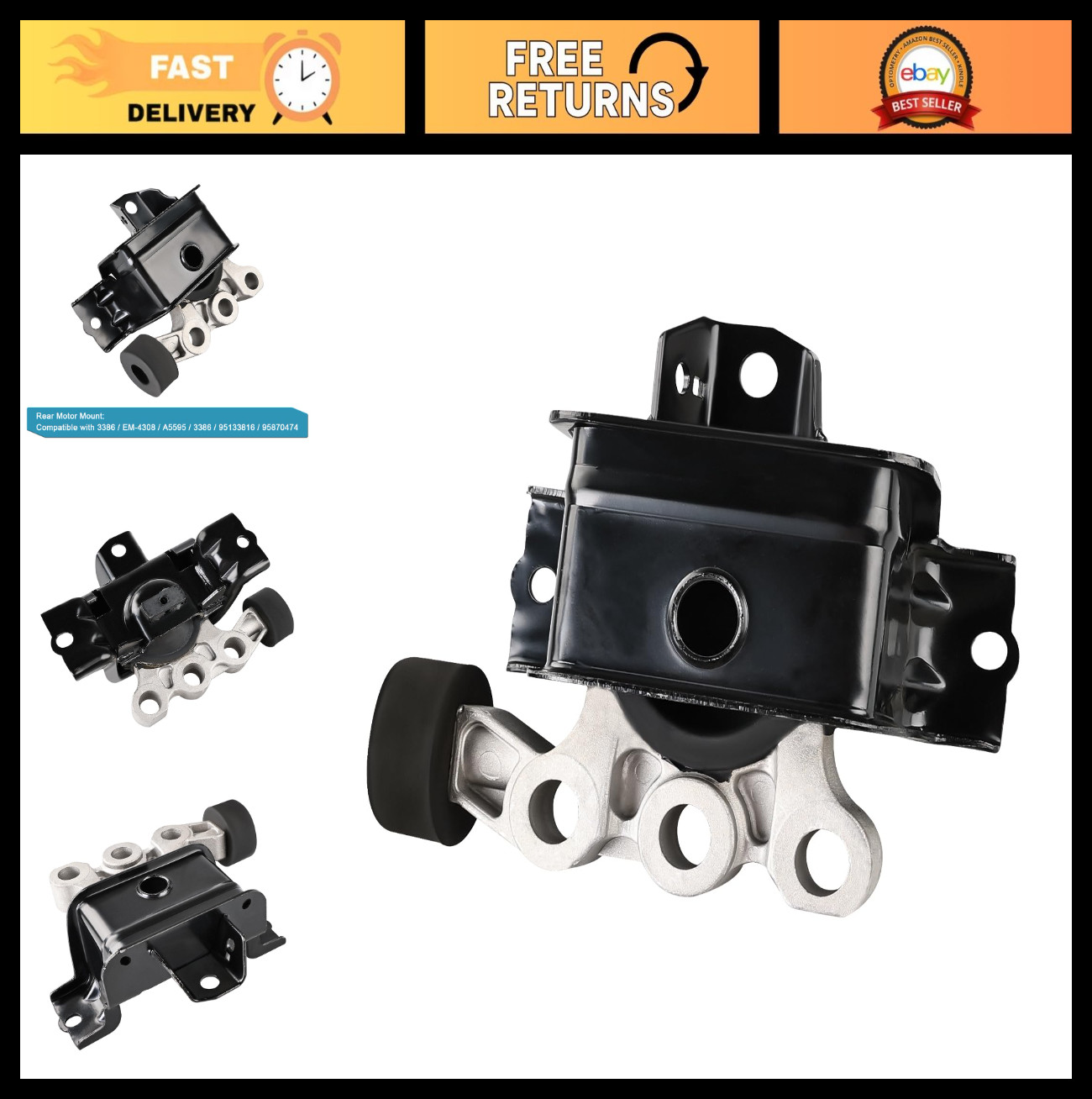 JDMON 1Pcs Right Engine Motor Mount Replacement for Chevrolet Sonic 1.6L, 1.8L 2