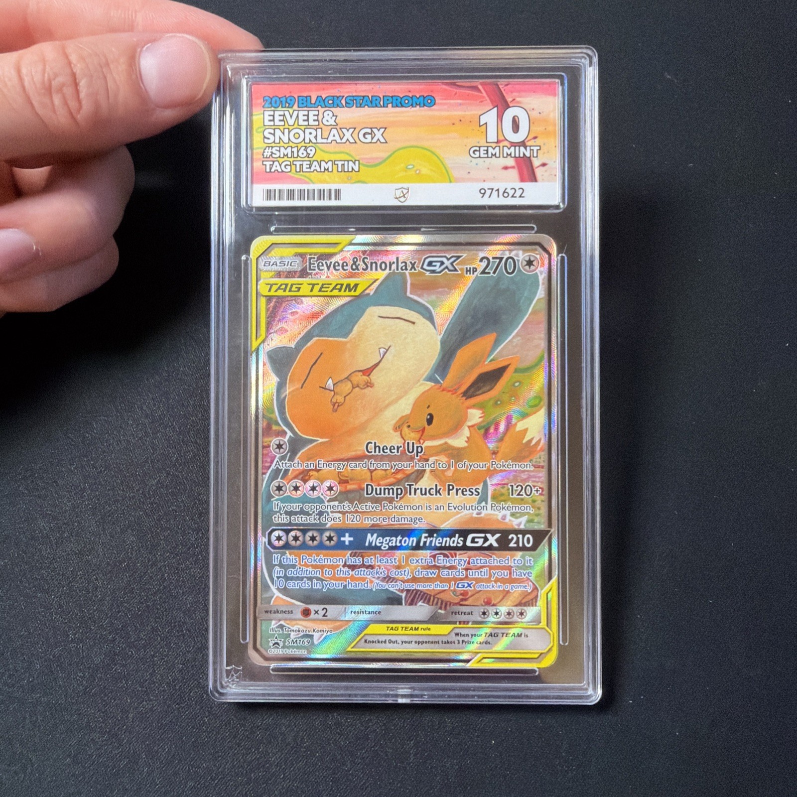 Eevee & Snorlax Gx SM169 ACE 10 - PERFECT SUB GRADES Eevee & Snorlax Gx SM169 ACE 10 - PERFECT SUB GRADES