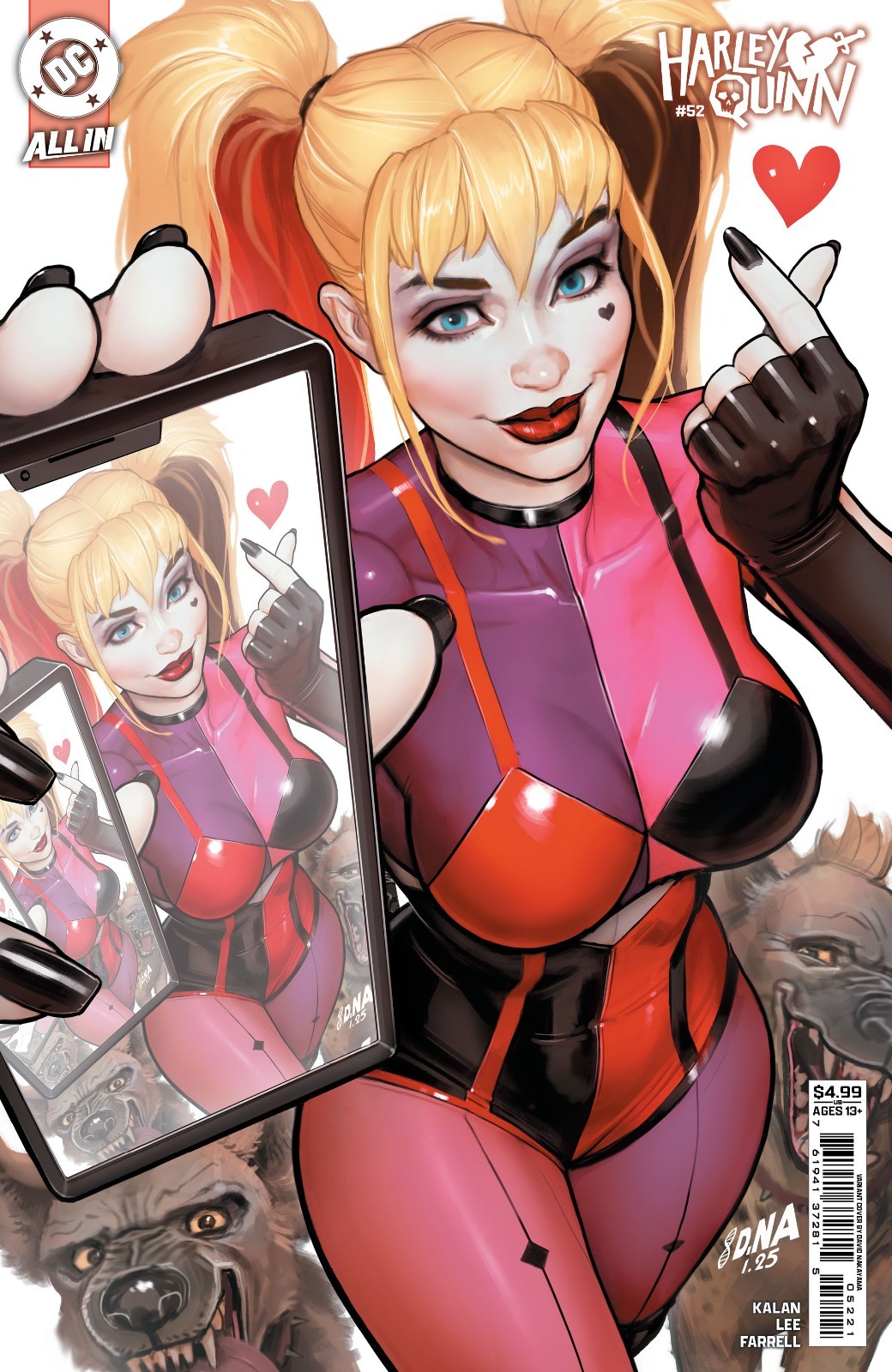 HARLEY QUINN #52 CVR B DAVID NAKAYAMA CARD STOCK VARIANT (DC COMICS 2025)