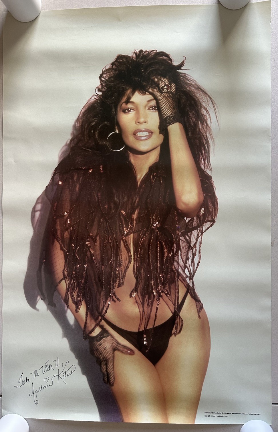 Vintage 1984 Apollonia Kotero Poster 22x34 Prince Purple Rain NM025 PRN
