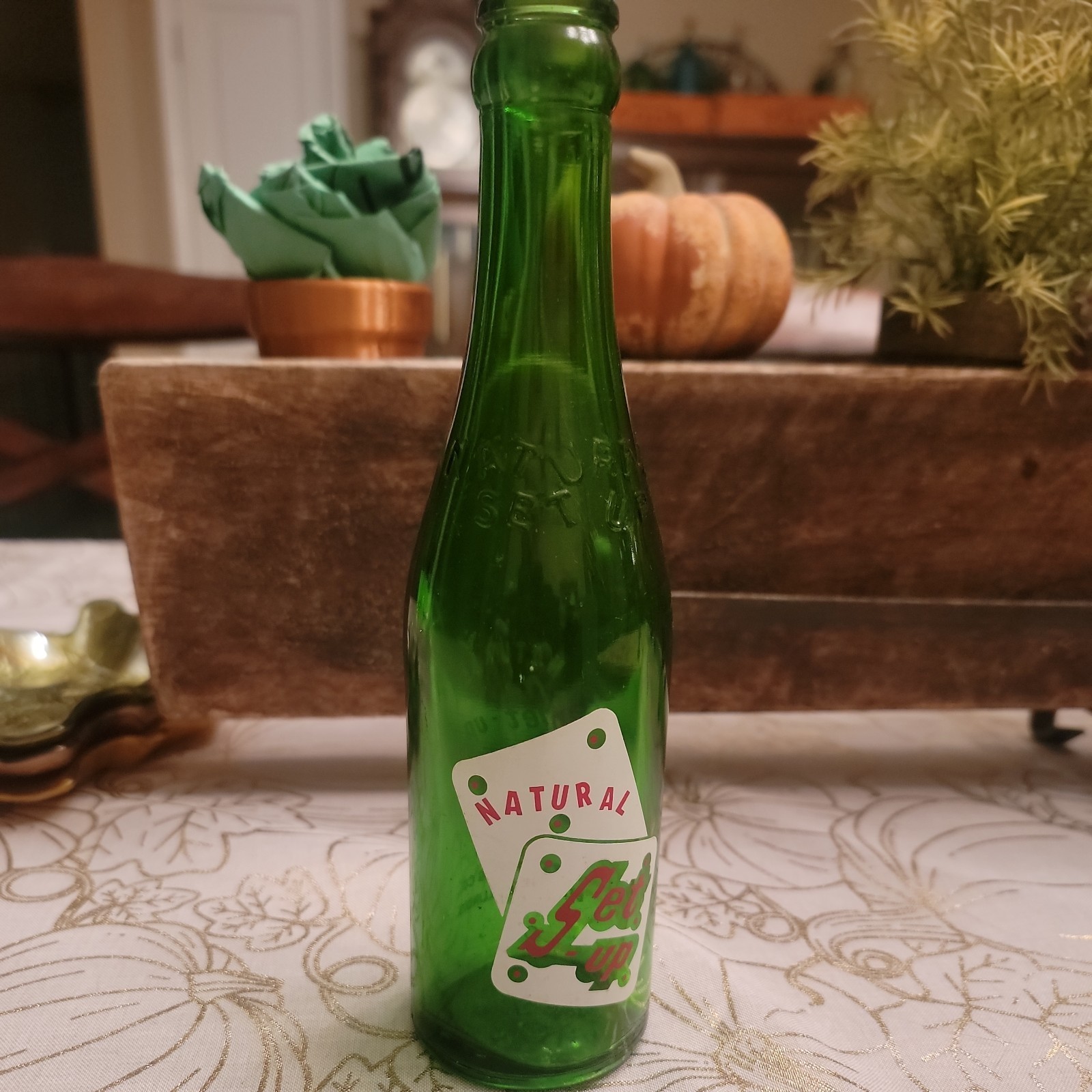 Very Rare Natural Set Up Embossed ACL Belleville Il Soda Bottle Hires Bottling 